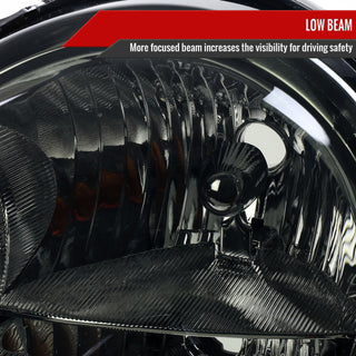 Spec D OEM Style Headlights (Smoke): Jeep Grand Cherokee 2005 - 2007