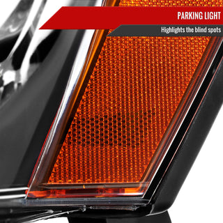 Spec D OEM Style Headlights (Black): Jeep Grand Cherokee 2005 - 2007