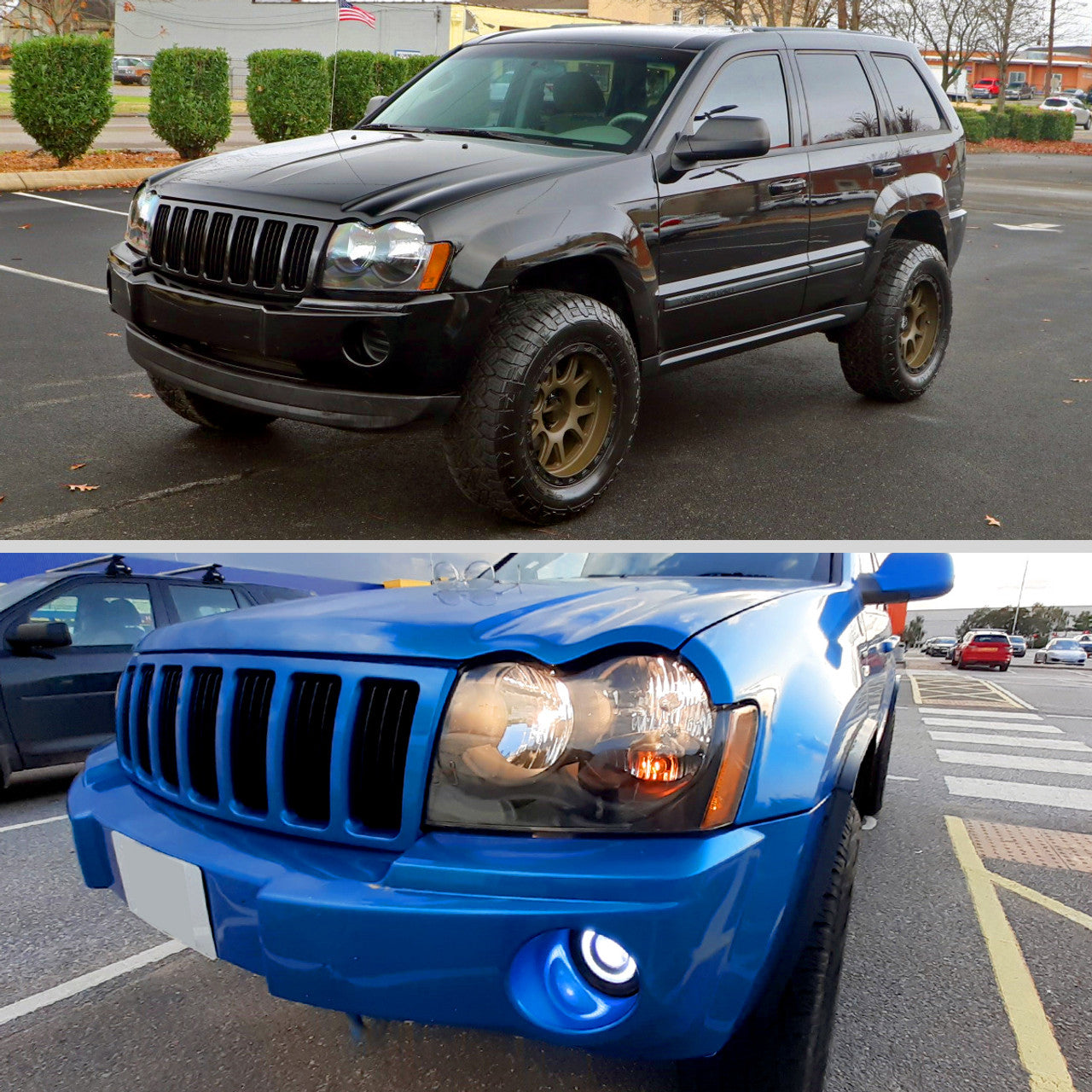 Spec D OEM Style Headlights (Black): Jeep Grand Cherokee 2005 - 2007