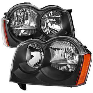 Spec D OEM Style Headlights (Black): Jeep Grand Cherokee 2005 - 2007
