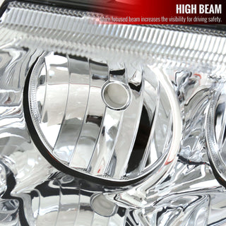 Spec D Crystal Headlights (Chrome, Version 2): Jeep Grand Cherokee 1999 - 2004