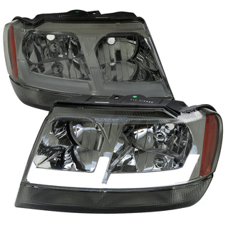 Spec D LED Headlights (Smoke): Jeep Grand Cherokee 1999 - 2004