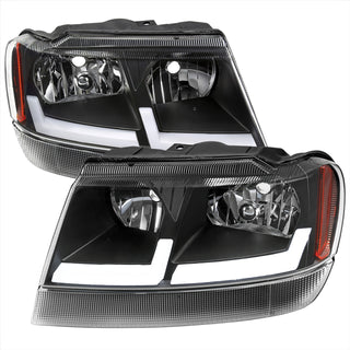 Spec D LED Headlights (Black): Jeep Grand Cherokee 1999 - 2004