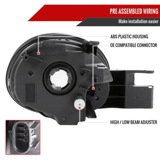 Spec D OEM Style Headlights (Chrome): Dodge Neon 2003 - 2005