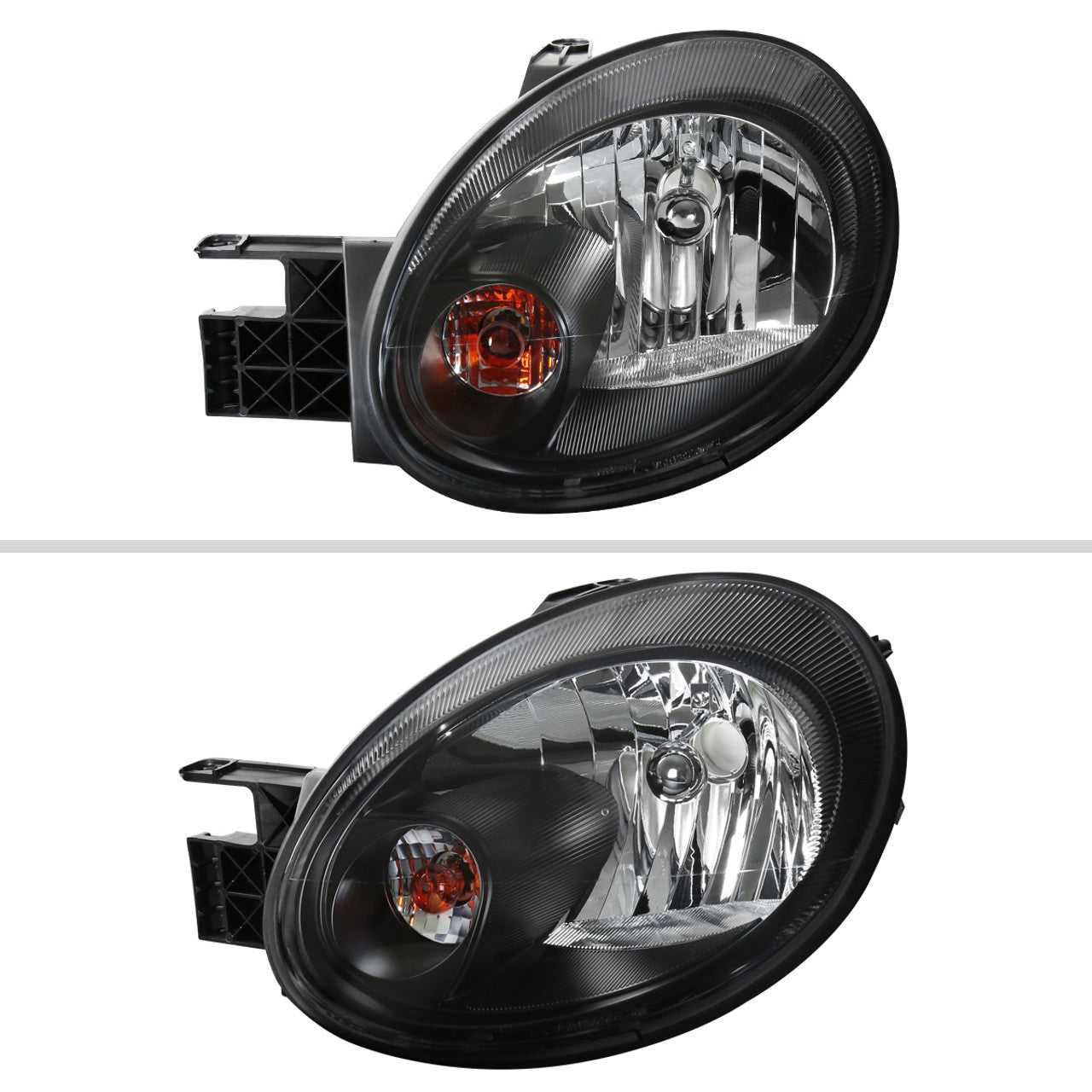 Spec D Crystal Headlights (Black): Dodge Neon 2003 - 2005