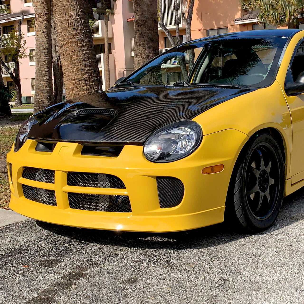 Spec D Crystal Headlights (Black): Dodge Neon 2003 - 2005