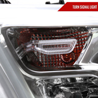 Spec D Factory Style Crystal Headlight Chrome Housing (DRIVER): Ram 1500 2019-2024 3.6L/5.7L