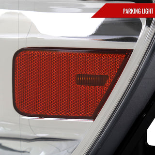 Spec D Factory Style Crystal Headlight Chrome Housing (DRIVER): Ram 1500 2019-2024 3.6L/5.7L