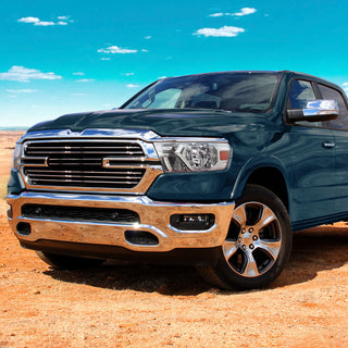 Spec D Factory Style Crystal Headlight Chrome Housing (DRIVER): Ram 1500 2019-2024 3.6L/5.7L