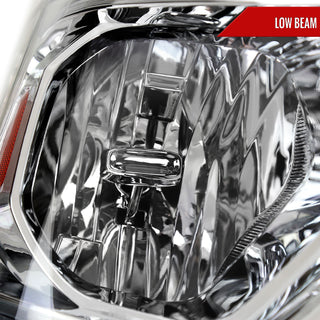 Spec D Factory Style Crystal Headlight Passenger Side: Ram 1500 2019-2024 w/ Chrome Housing