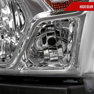 Spec D Factory Style Crystal Headlight Passenger Side: Ram 1500 2019-2024 w/ Chrome Housing