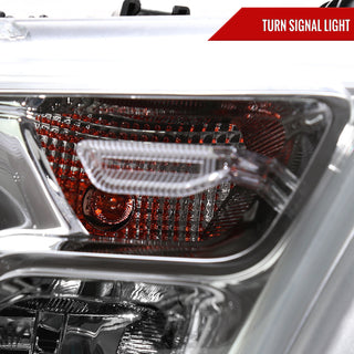 Spec D Factory Style Crystal Headlight Passenger Side: Ram 1500 2019-2024 w/ Chrome Housing