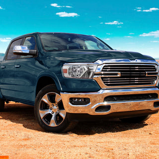 Spec D Factory Style Crystal Headlight Passenger Side: Ram 1500 2019-2024 w/ Chrome Housing