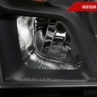 Spec D Factory Style Crystal Headlight Black Housing (DRIVER): Ram 1500 2019-2024 3.6L/5.7L