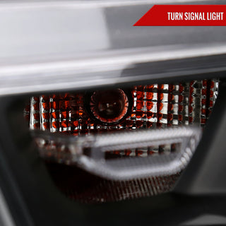 Spec D Factory Style Crystal Headlight Black Housing (DRIVER): Ram 1500 2019-2024 3.6L/5.7L