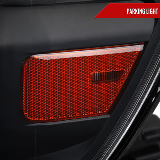 Spec D Factory Style Crystal Headlight Black Housing (DRIVER): Ram 1500 2019-2024 3.6L/5.7L
