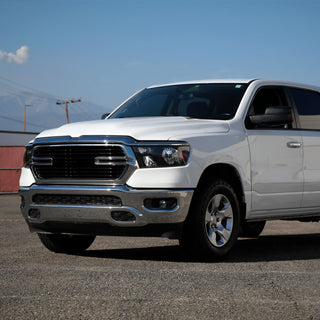 Spec D Factory Style Crystal Headlight Black Housing (DRIVER): Ram 1500 2019-2024 3.6L/5.7L
