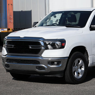 Spec D Factory Style Crystal Headlight Black Housing (DRIVER): Ram 1500 2019-2024 3.6L/5.7L