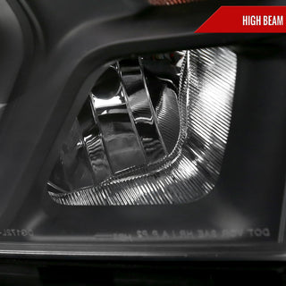 Spec D Factory Style Crystal Headlight Black Housing (PASSENGER): Ram 1500 2019-2024 3.6L/5.7L