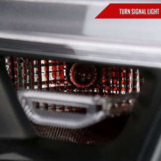 Spec D Factory Style Crystal Headlight Black Housing (PASSENGER): Ram 1500 2019-2024 3.6L/5.7L
