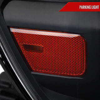 Spec D Factory Style Crystal Headlight Black Housing (PASSENGER): Ram 1500 2019-2024 3.6L/5.7L