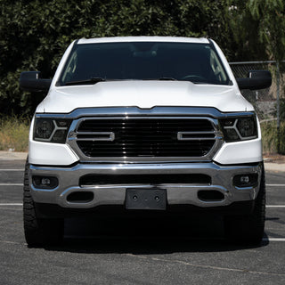 Spec D Animated LED Bar Headlights Matte Black: Ram 1500 2019-2024 w/ Factory Halogen