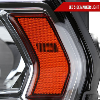 Spec D Factory Style Crystal Headlight Chrome Housing (DRIVER): Ram 2500/3500 2019-2024