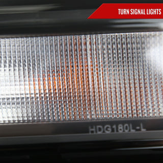 Spec D Factory Style Crystal Headlight Black Housing (DRIVER): Ram 2500/3500 2019-2024