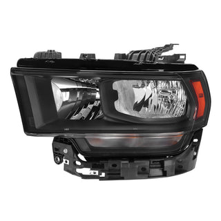 Spec D Factory Style Crystal Headlight Black Housing (DRIVER): Ram 2500/3500 2019-2024