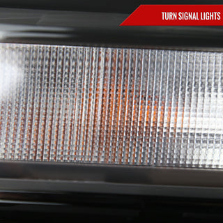 Spec D Factory Style Crystal Headlight Black Housing (PASSENGER): Ram 2500/3500 2019-2024