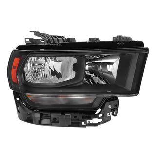 Spec D Factory Style Crystal Headlight Black Housing (PASSENGER): Ram 2500/3500 2019-2024