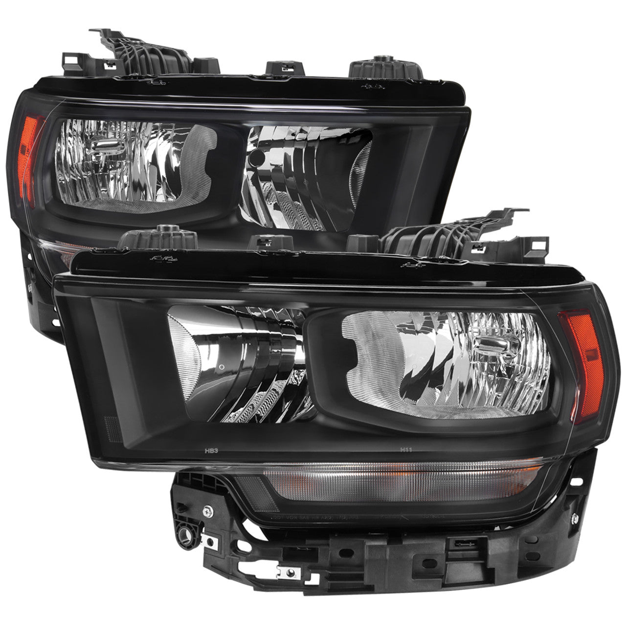 Spec D OEM Style Fog Lights (Black): Ram 2500 & 3500 2019 - 2024