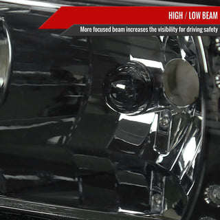 Spec D Crystal Headlights (Smoke): Dodge Ram 1994 - 2002