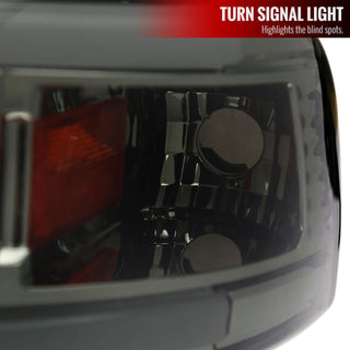 Spec D OEM Style Headlights w/ LED Bar (Smoke): Dodge Ram 1994 - 2002