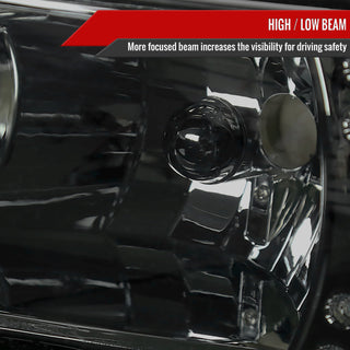 Spec D Crystal LED Headlights (Smoke): Dodge Ram 1994 - 2002
