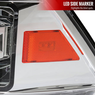 Spec D LED Headlights (Chrome w/ LED Sequential Signal): Dodge Ram 2009 - 2018