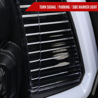 Spec D LED Bar Sequential Turn Signal Projector Headlights (Matte Black): Dodge RAM 1500 / RAM 2500 / RAM 3500 2009-2024