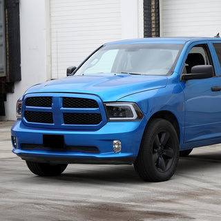 Spec D LED Bar Sequential Turn Signal Projector Headlights (Matte Black): Dodge RAM 1500 / RAM 2500 / RAM 3500 2009-2024