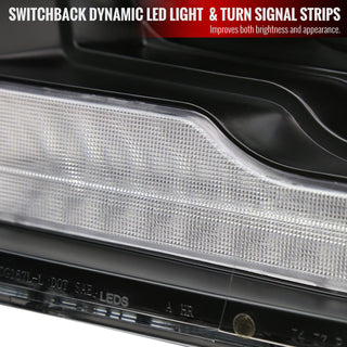 Spec D LED Projector Headlights (Black w/ Sequential Signal): Dodge Ram 2009 - 2018