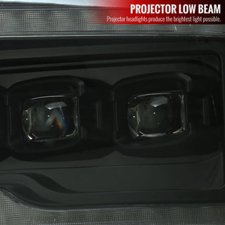 Spec D LED Headlights (Black w/ LED Sequential Signal): Dodge Ram 2009 - 2018