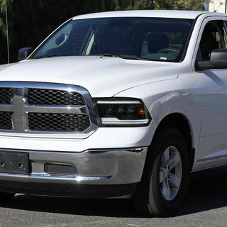 Spec D LED Headlights (Black w/ LED Sequential Signal): Dodge Ram 2009 - 2018