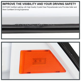 Spec D LED Projector Headlights (White w/ Sequential Signal): Dodge Ram 2009 - 2018