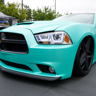 Spec D Projector Halo Headlights (Chrome): Dodge Charger 2011 - 2014