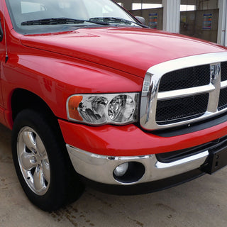 Spec D Projector Halo Headlights (Chrome): Dodge Ram 2002 - 2005