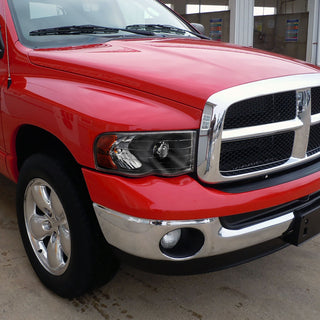 Spec D Projector Halo Headlights (Black): Dodge Ram 2002 - 2005