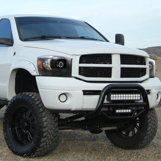 Spec D Projector Halo Headlights (Black): Dodge Ram 2006 - 2008