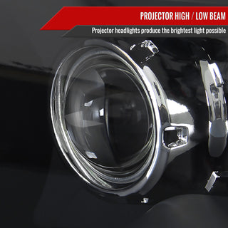 Spec D Projector Halo Headlights (Black): Dodge Ram 2009 - 2018