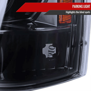 Spec D Projector Halo Headlights (Smoke): Jeep Grand Cherokee 1993 - 1996