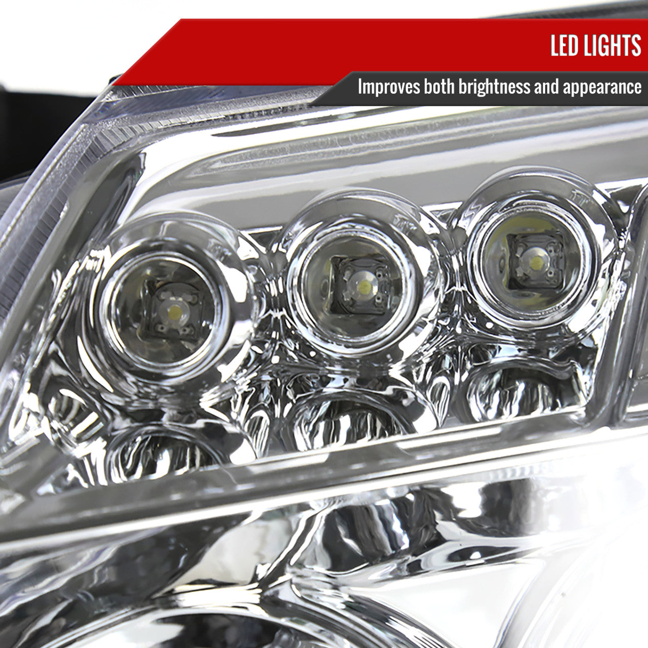 Spec D LED Projector Headlights (Chrome): Dodge Magnum 2005 - 2007