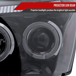 Spec D Projector Halo Headlights (Smoke): Dodge Magnum 2005 - 2007